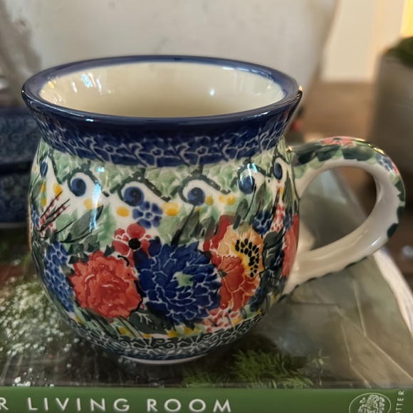 Hand made in Poland coffee cup and trinket dish - Picture 4 of 10